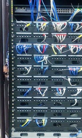 Cable connectivity with Routers at NITC Government Data Center nepal