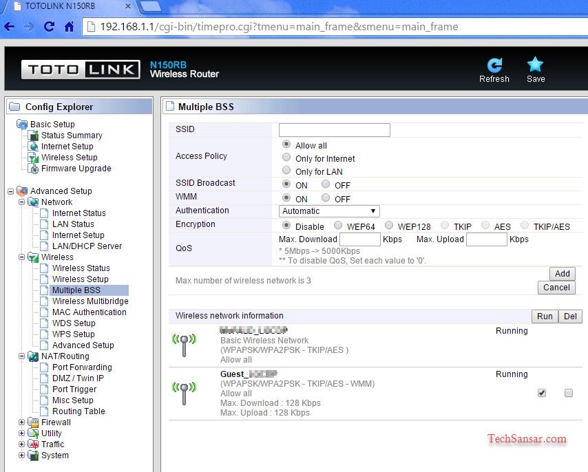 Enabling multiple SSID in TOTO Link Router is pretty easy
