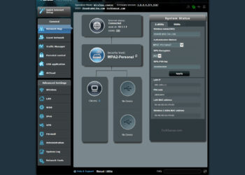 ASUS Wireless Router RT-AC66U Network Map