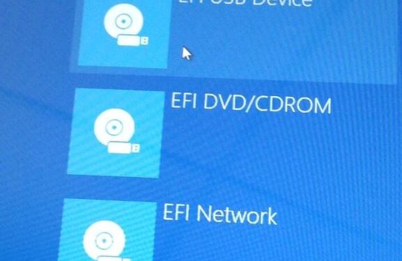 BIOS booting options for UEFI USB Device, DVD/CDROM & EFI Network