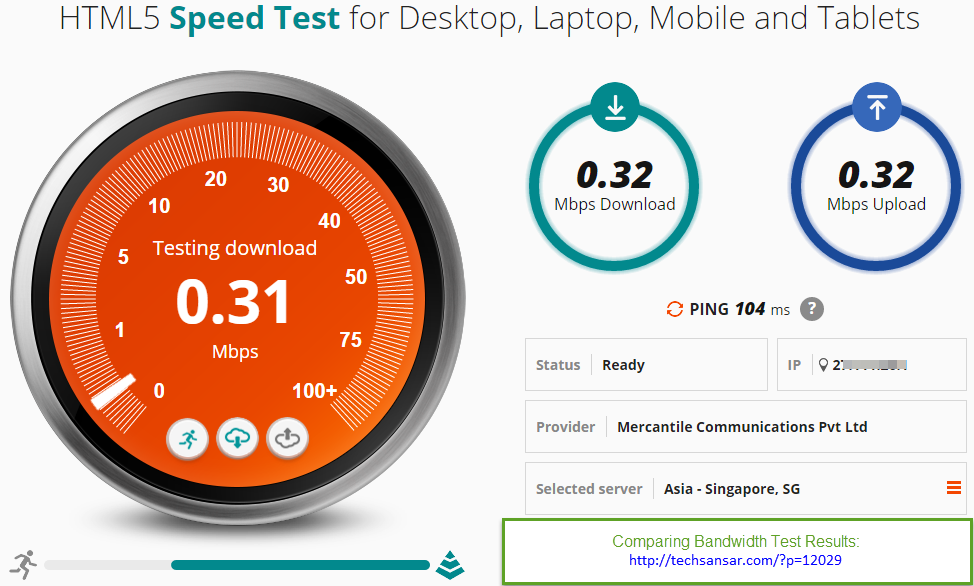 Speed testing tools