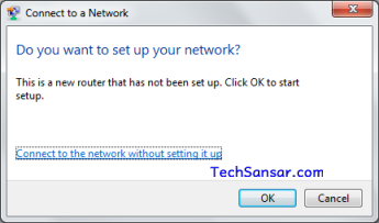 Connecting to the network with or without setting itup