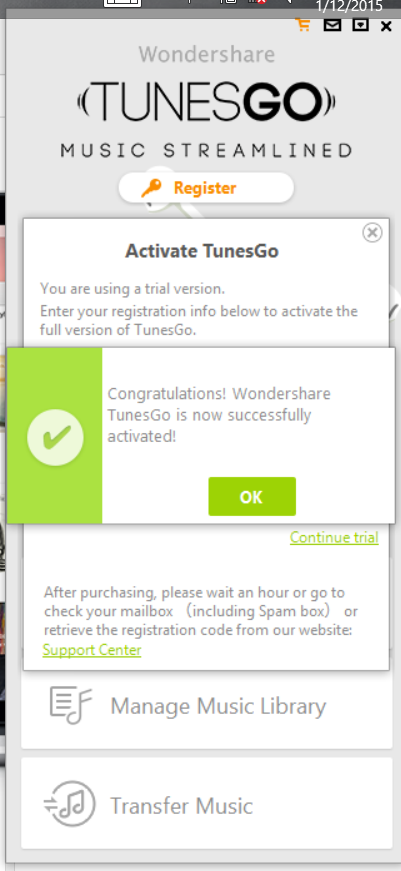 Give Wondershare TunesGo a Trial to see amazing features in iTunes unlocked