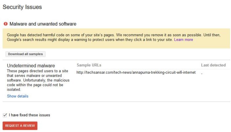 Malware and unwanted software removal Google guide