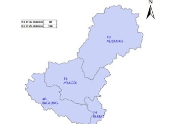 NTC 2G 3G Stations in Dhaulagiri in 2018