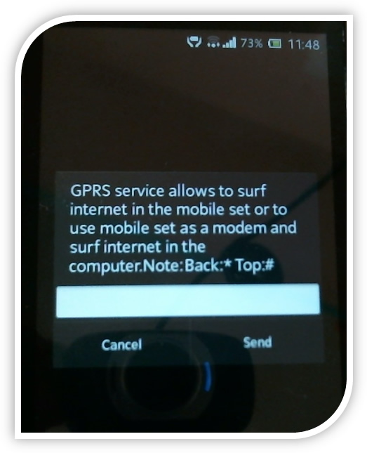 Ncell 3G Internet Service USSD Query String