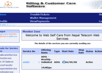 Nepal Telecom's Billing & Customer Care Software for ADSL & WiMAX Services