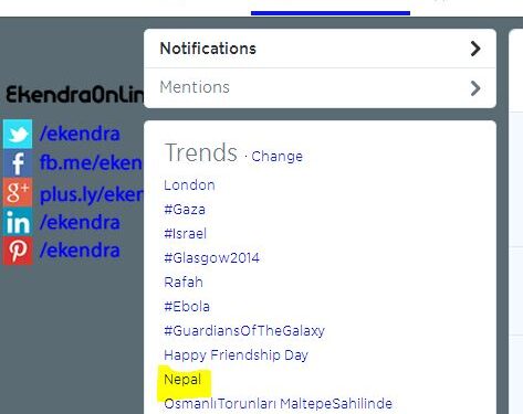 Nepal trends Globally on Twitter once again: Indian PM NaMo pin points Nepal's tech power 1 Nepal trends Globally, Indian PM Narendra Modi pin points Nepal's tech power