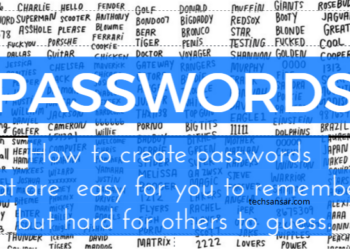 Good password creation strategy
