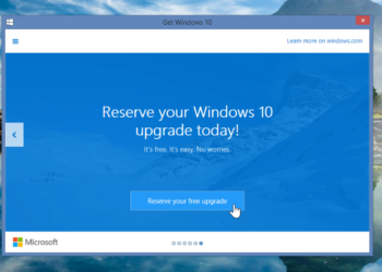 Reserve Windows 10 upgrade today