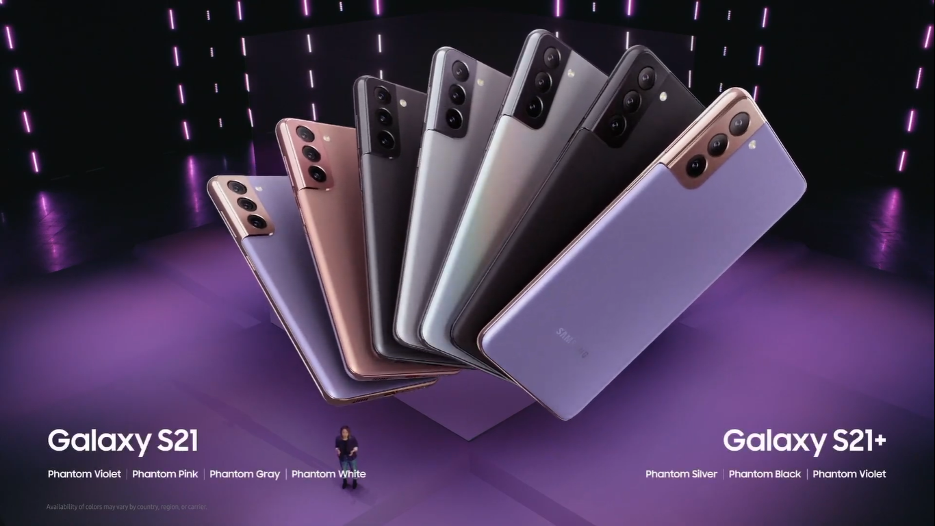 S20 and S21+ Color Options