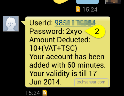 How to get NT WiFi password & use HotSpot 1 Sending SMS to get NT WiFi hotspot password