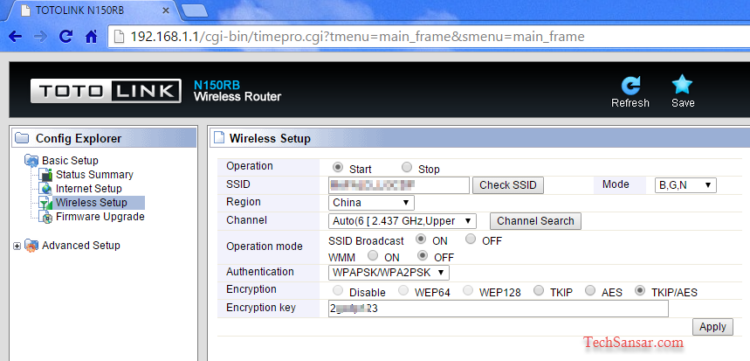 TOTO Link Wireless Setup