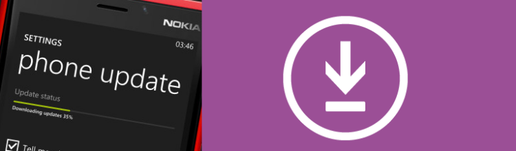 Windows 8 settings for phone updates downloading