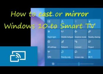 Wirelessly casting projecting Windows to Smart TV