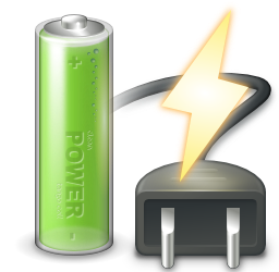 Fully charged battery indicator