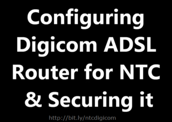 Configuring NTC Digicom ADSL Router, a guide by TechSansar