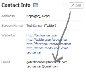 Making facebook email address NON-public