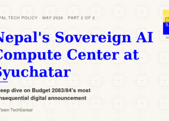 Technical explainer on Nepal's announced Sovereign AI Compute Center at Syuchatar. What Budget 2083/84 specified, what it didn't, and the four design questions that decide its outcome.