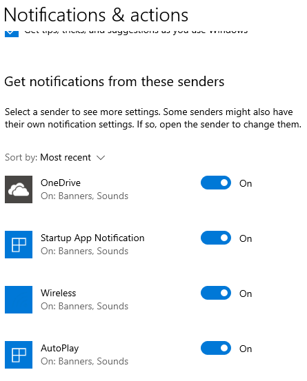 6 simple yet effect ways to speed up your Windows 10 computer 8 notification-senders-windows-10