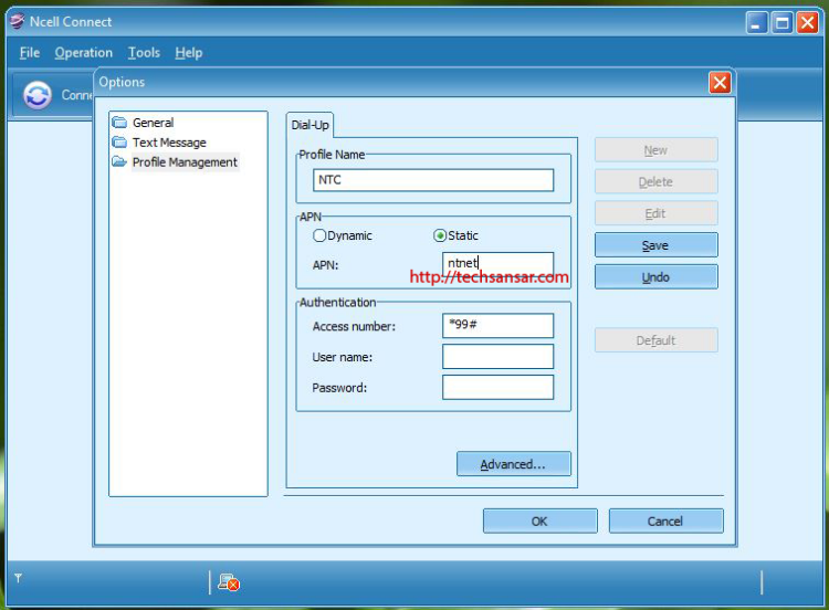 NTC ntnet Setting after unlocking Ncell Connect Device