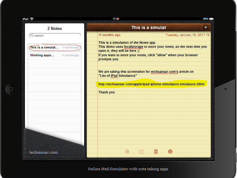List of free iPad & iPhone Simulators or Emulators (EyeCandy)