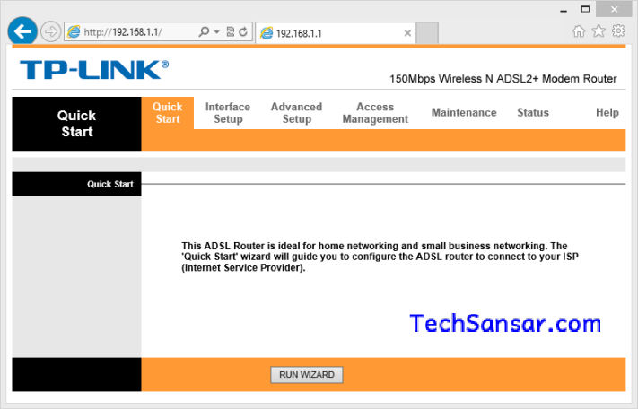 Quick Start page : TP Link Modem for NTC ADSL Internet Connection Quick Start page : TP Link Modem for NTC ADSL Internet Connection
