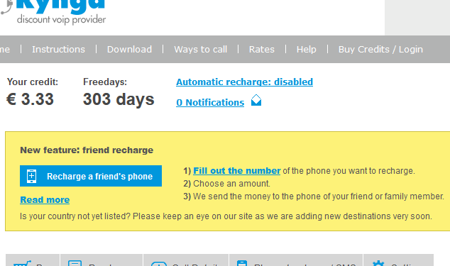 Rynga discount VoIP provider introduces exciting Recharge a friend's phone feature