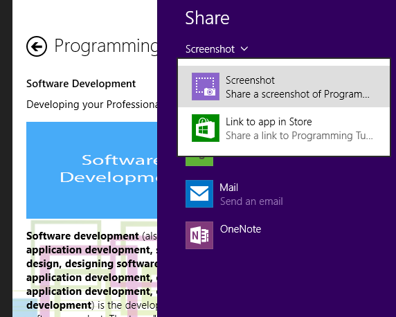Share anything, anywhere from any apps in Windows 8.1