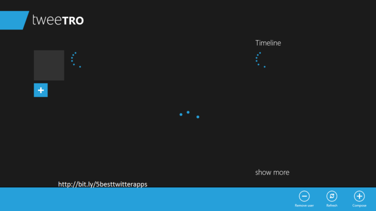 tweeTRO unrefreshing error despite of good Internet connection