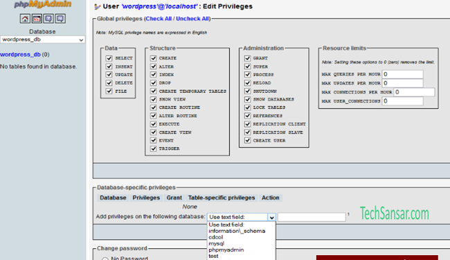user setting privileges second1 1